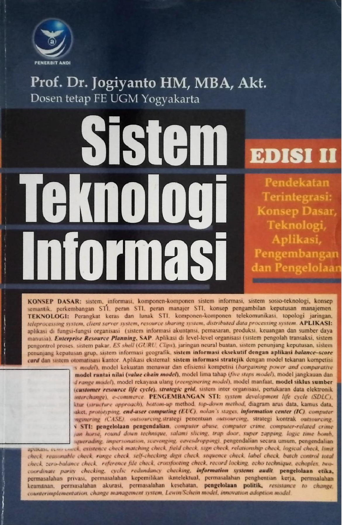 Sistem Teknologi Informasi Edisi II Prof Dr Jogiyanto Hm Mba Akt
